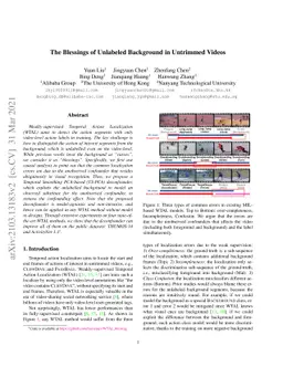 The Blessings of Unlabeled Background in Untrimmed Videos