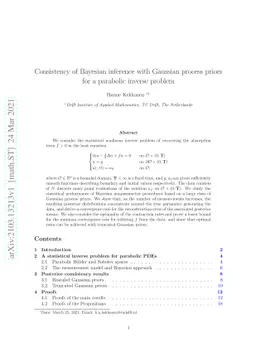 Consistency of Bayesian inference with Gaussian process priors for a
  parabolic inverse problem