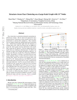 Structure-Aware Face Clustering on a Large-Scale Graph with
  $\bf{10^{7}}$ Nodes
