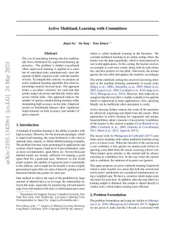 Active Multitask Learning with Committees