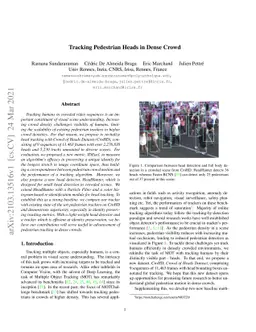 Tracking Pedestrian Heads in Dense Crowd