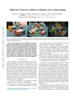 Multi-View Fusion for Multi-Level Robotic Scene Understanding