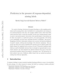 Prediction in the presence of response-dependent missing labels
