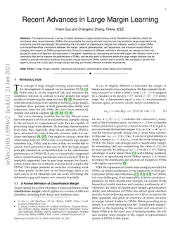 Recent Advances in Large Margin Learning