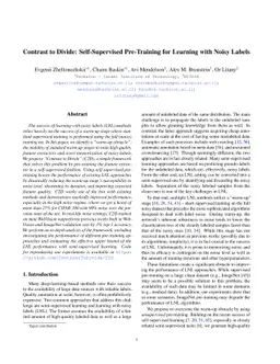 Contrast to Divide: Self-Supervised Pre-Training for Learning with Noisy
  Labels