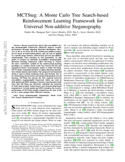 MCTSteg: A Monte Carlo Tree Search-based Reinforcement Learning
  Framework for Universal Non-additive Steganography