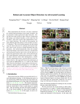 Robust and Accurate Object Detection via Adversarial Learning