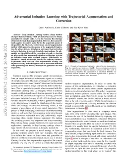 Adversarial Imitation Learning with Trajectorial Augmentation and
  Correction