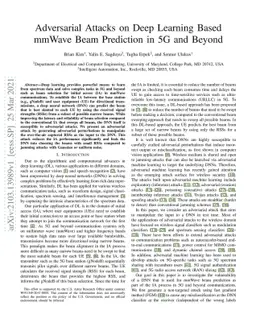 Adversarial Attacks on Deep Learning Based mmWave Beam Prediction in 5G
  and Beyond