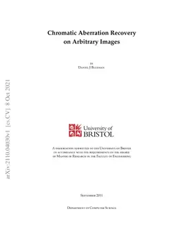 Chromatic Aberration Recovery on Arbitrary Images