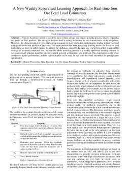 A New Weakly Supervised Learning Approach for Real-time Iron Ore Feed
  Load Estimation