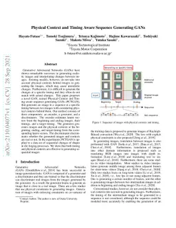 Physical Context and Timing Aware Sequence Generating GANs