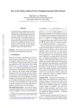 How to Do Things without Words: Modeling Semantic Drift of Emoji