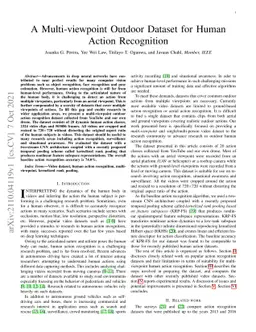 A Multi-viewpoint Outdoor Dataset for Human Action Recognition