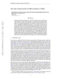 On the Limitations of Multimodal VAEs