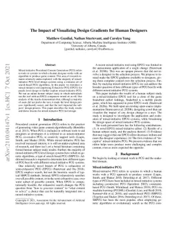 The Impact of Visualizing Design Gradients for Human Designers