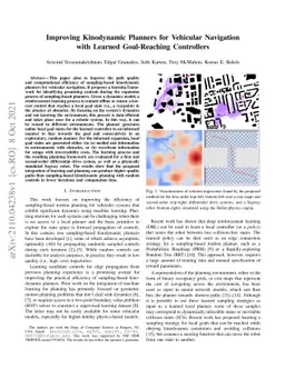 Improving Kinodynamic Planners for Vehicular Navigation with Learned
  Goal-Reaching Controllers