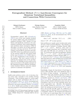 Extragradient Method: $O(1/K)$ Last-Iterate Convergence for Monotone
  Variational Inequalities and Connections With Cocoercivity