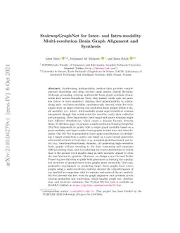 StairwayGraphNet for Inter- and Intra-modality Multi-resolution Brain
  Graph Alignment and Synthesis
