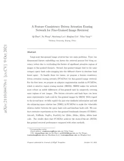 A Feature Consistency Driven Attention Erasing Network for Fine-Grained
  Image Retrieval