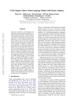 CLIP-Adapter: Better Vision-Language Models with Feature Adapters