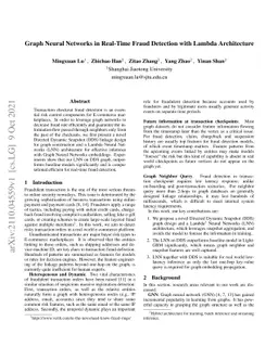 Graph Neural Networks in Real-Time Fraud Detection with Lambda
  Architecture