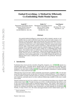 Embed Everything: A Method for Efficiently Co-Embedding Multi-Modal
  Spaces