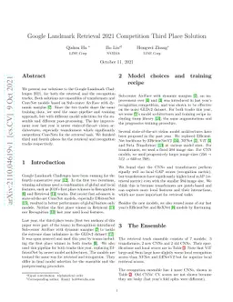 Google Landmark Retrieval 2021 Competition Third Place Solution