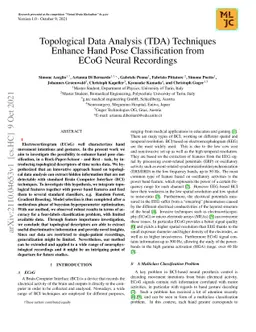 Topological Data Analysis (TDA) Techniques Enhance Hand Pose
  Classification from ECoG Neural Recordings