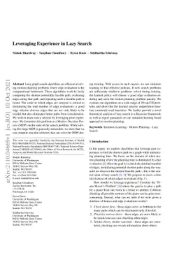 Leveraging Experience in Lazy Search