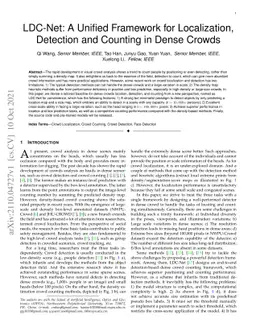 LDC-Net: A Unified Framework for Localization, Detection and Counting in
  Dense Crowds