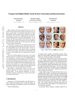 Unsupervised High-Fidelity Facial Texture Generation and Reconstruction