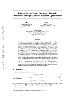 Finding Second-Order Stationary Points in Nonconvex-Strongly-Concave
  Minimax Optimization
