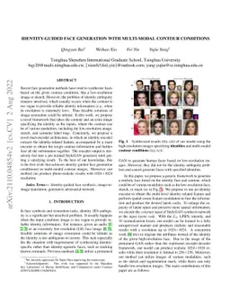 Identity-guided Face Generation with Multi-modal Contour Conditions