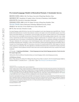 Pre-trained Language Models in Biomedical Domain: A Systematic Survey