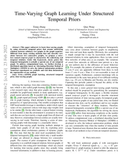 Time-varying Graph Learning Under Structured Temporal Priors