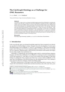 The CaLiGraph Ontology as a Challenge for OWL Reasoners