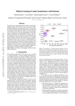 Efficient Training of Audio Transformers with Patchout