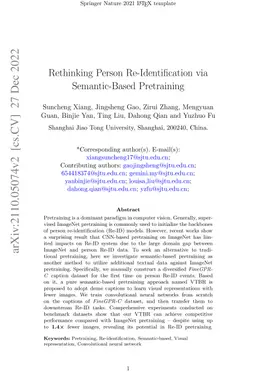 Rethinking Person Re-Identification via Semantic-Based Pretraining