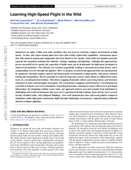 Learning High-Speed Flight in the Wild