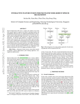 Interactive Feature Fusion for End-to-End Noise-Robust Speech
  Recognition