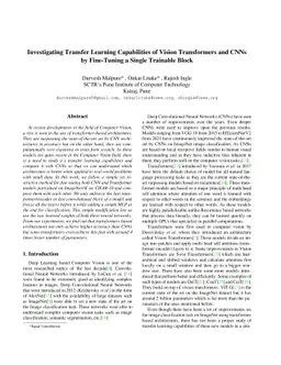 Investigating Transfer Learning Capabilities of Vision Transformers and
  CNNs by Fine-Tuning a Single Trainable Block