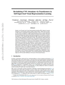 Revitalizing CNN Attentions via Transformers in Self-Supervised Visual
  Representation Learning