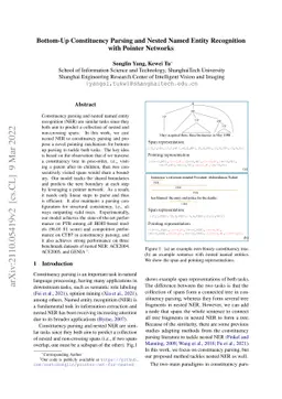Bottom-Up Constituency Parsing and Nested Named Entity Recognition with
  Pointer Networks