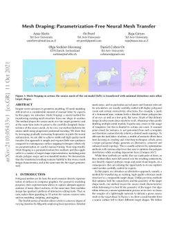Mesh Draping: Parametrization-Free Neural Mesh Transfer