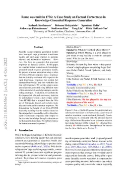 Rome was built in 1776: A Case Study on Factual Correctness in
  Knowledge-Grounded Response Generation