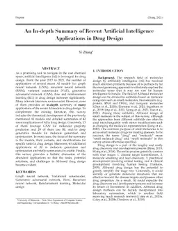 An In-depth Summary of Recent Artificial Intelligence Applications in
  Drug Design