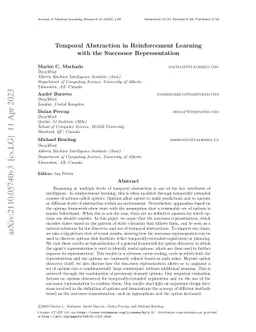 Temporal Abstraction in Reinforcement Learning with the Successor
  Representation