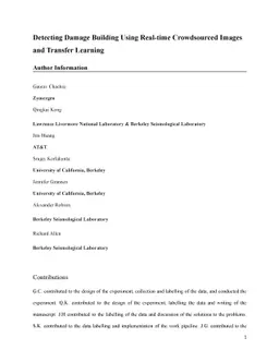 Detecting Damage Building Using Real-time Crowdsourced Images and
  Transfer Learning