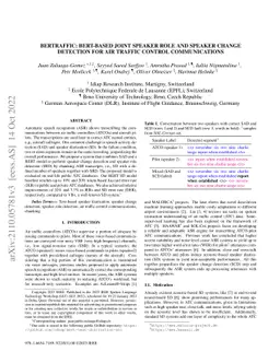 BERTraffic: BERT-based Joint Speaker Role and Speaker Change Detection
  for Air Traffic Control Communications